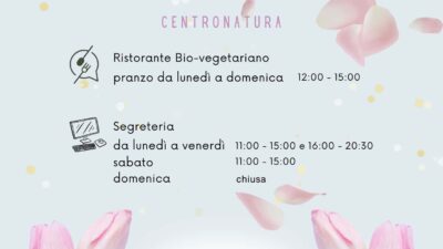 ORARI DI APERTURA